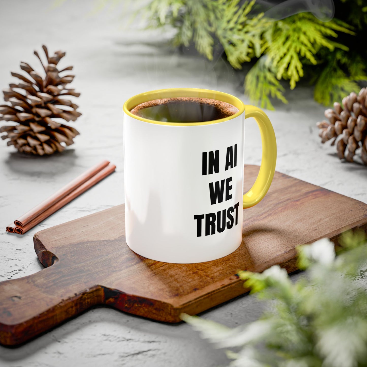 In AI We Trust Coffee Mug — Funny Tech Lover Gift (11oz & 15oz)