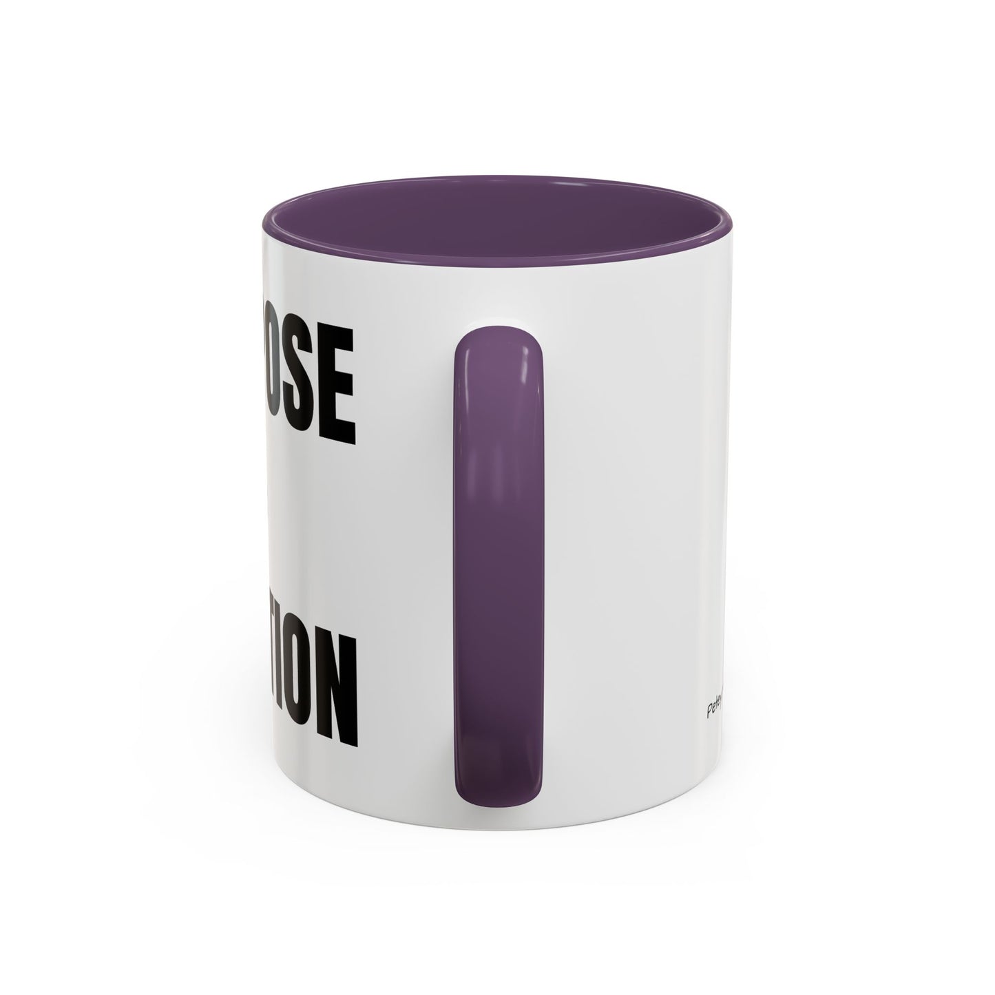Purpose Over Position Accent Coffee Mug – Motivational Office Gift