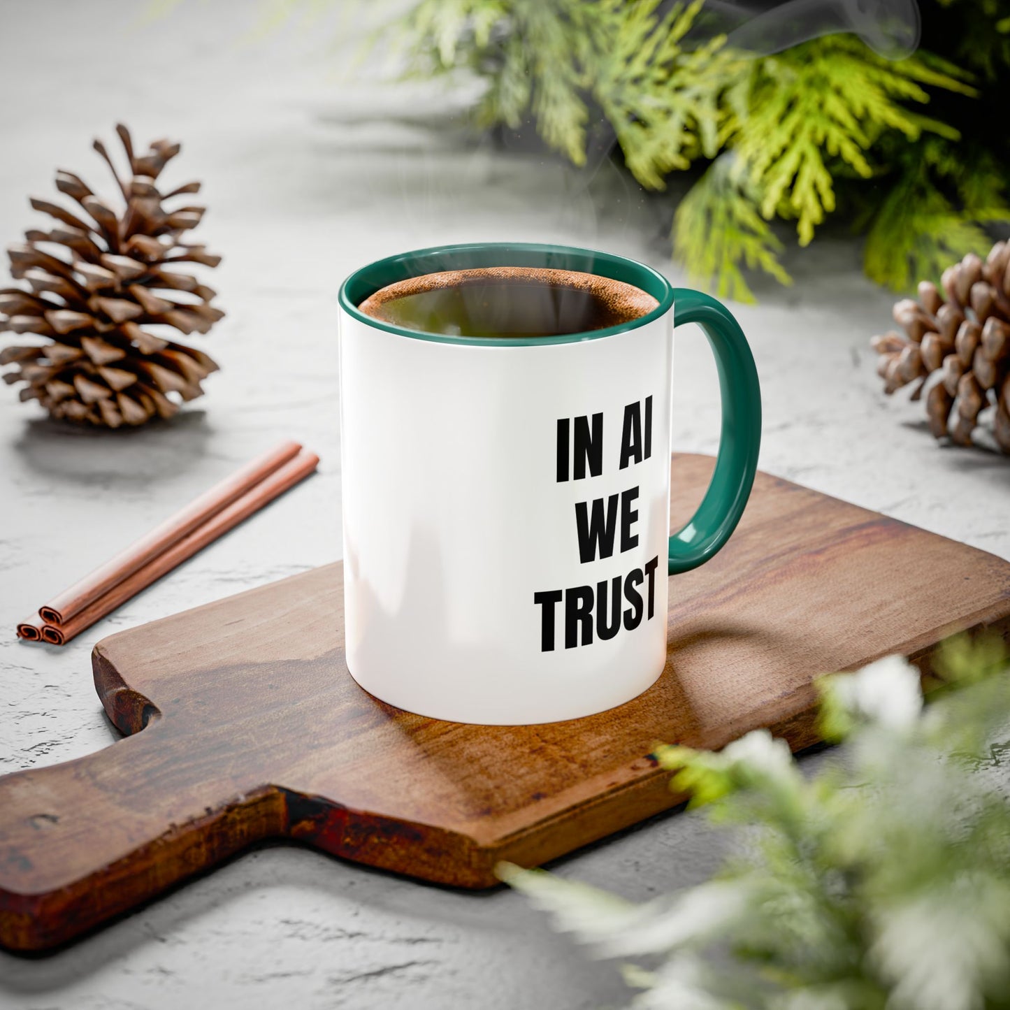 In AI We Trust Coffee Mug — Funny Tech Lover Gift (11oz & 15oz)