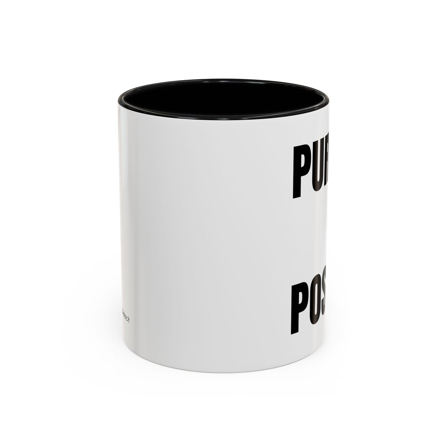 Purpose Over Position Accent Coffee Mug – Motivational Office Gift