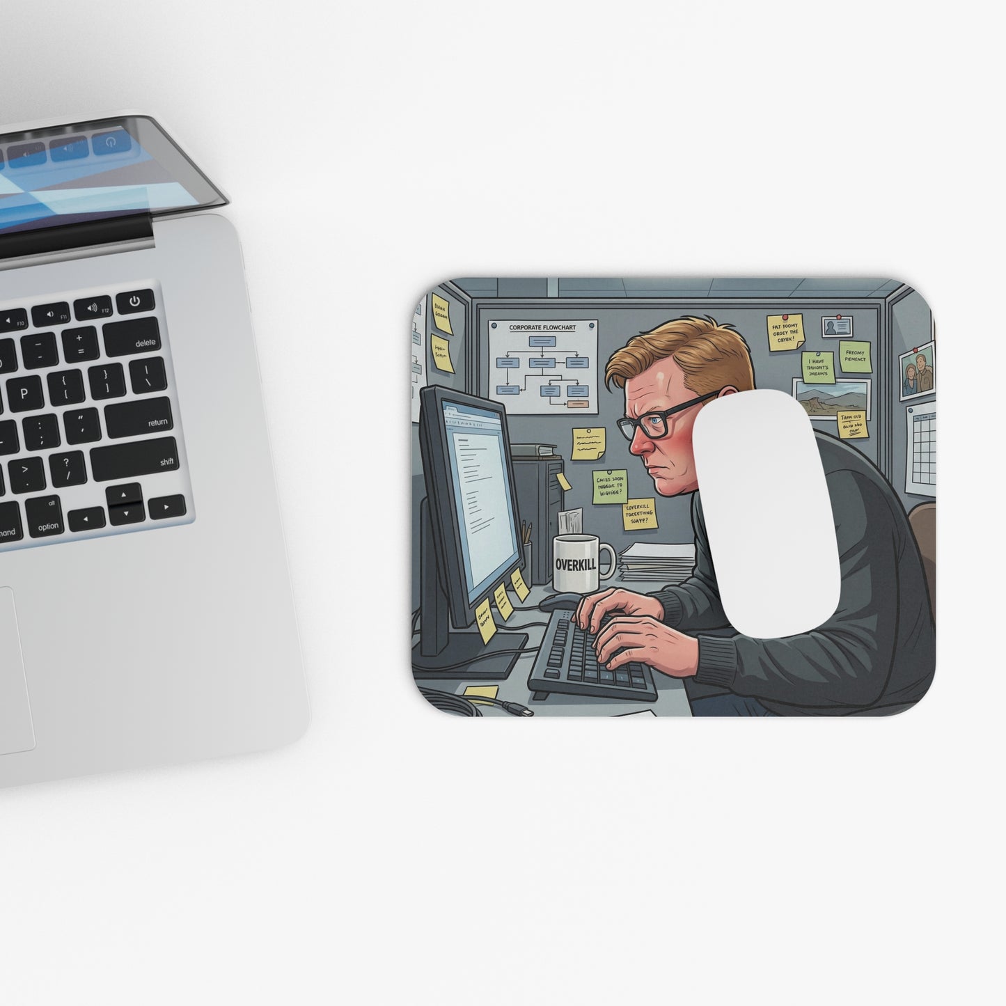 Petey the Architect Desk Mouse Pad