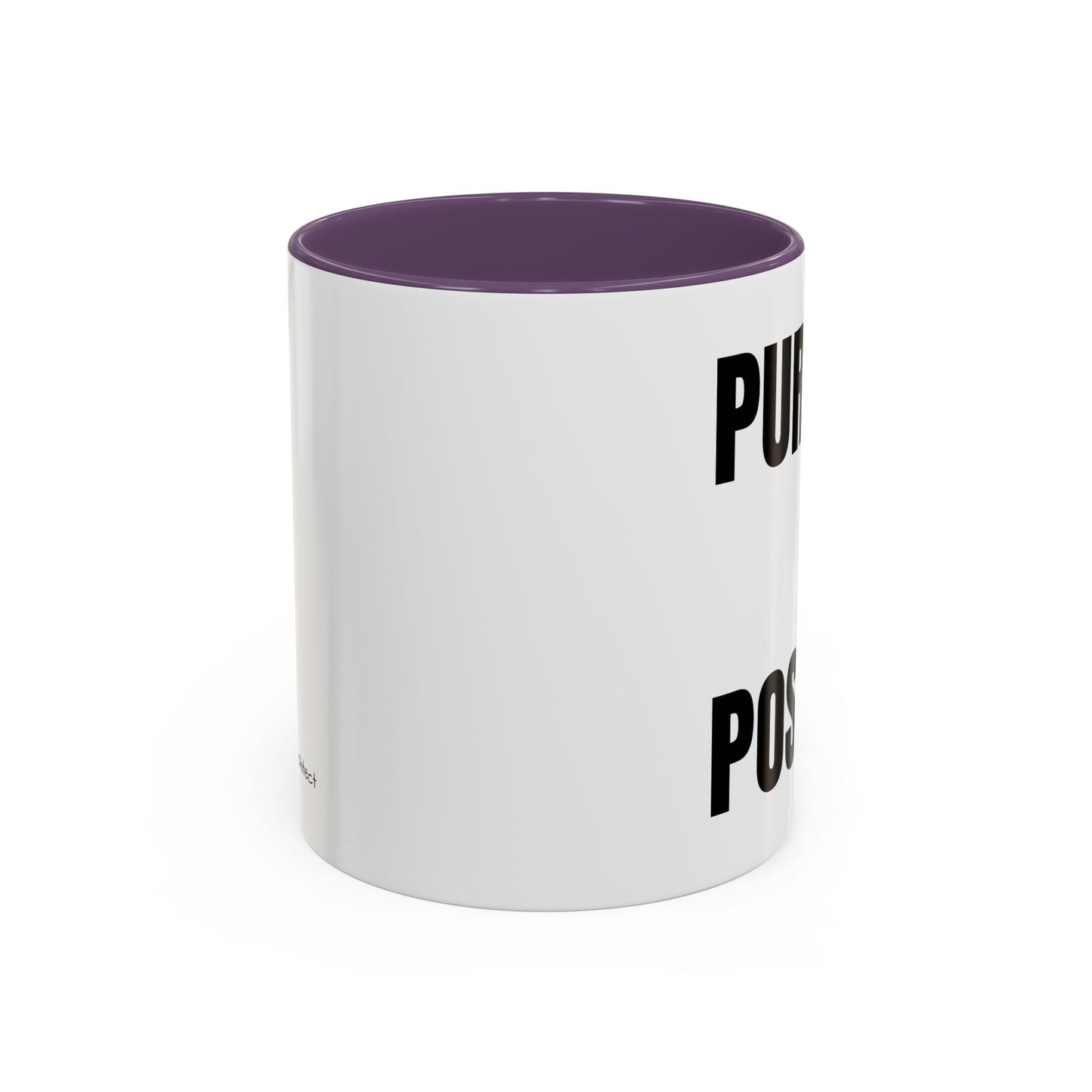 Purpose Over Position Accent Coffee Mug – Motivational Office Gift