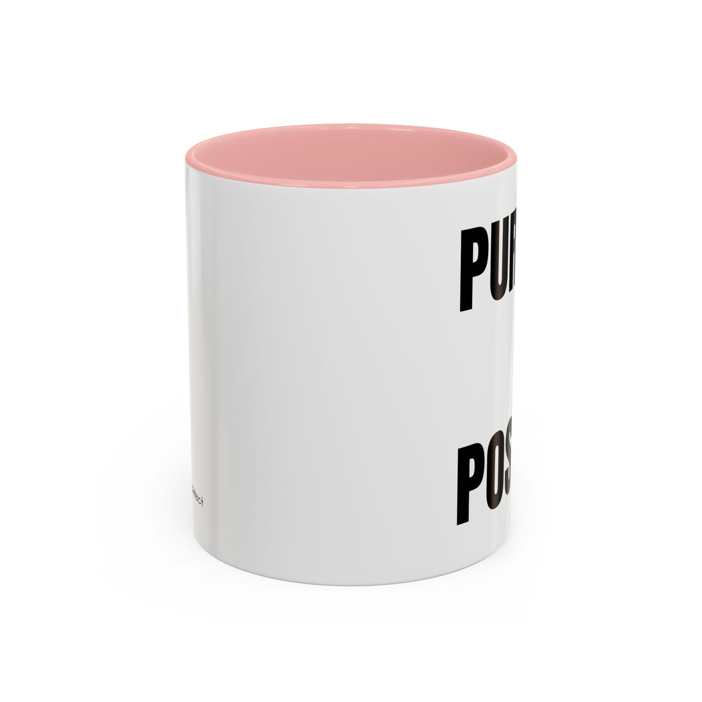 Purpose Over Position Accent Coffee Mug – Motivational Office Gift