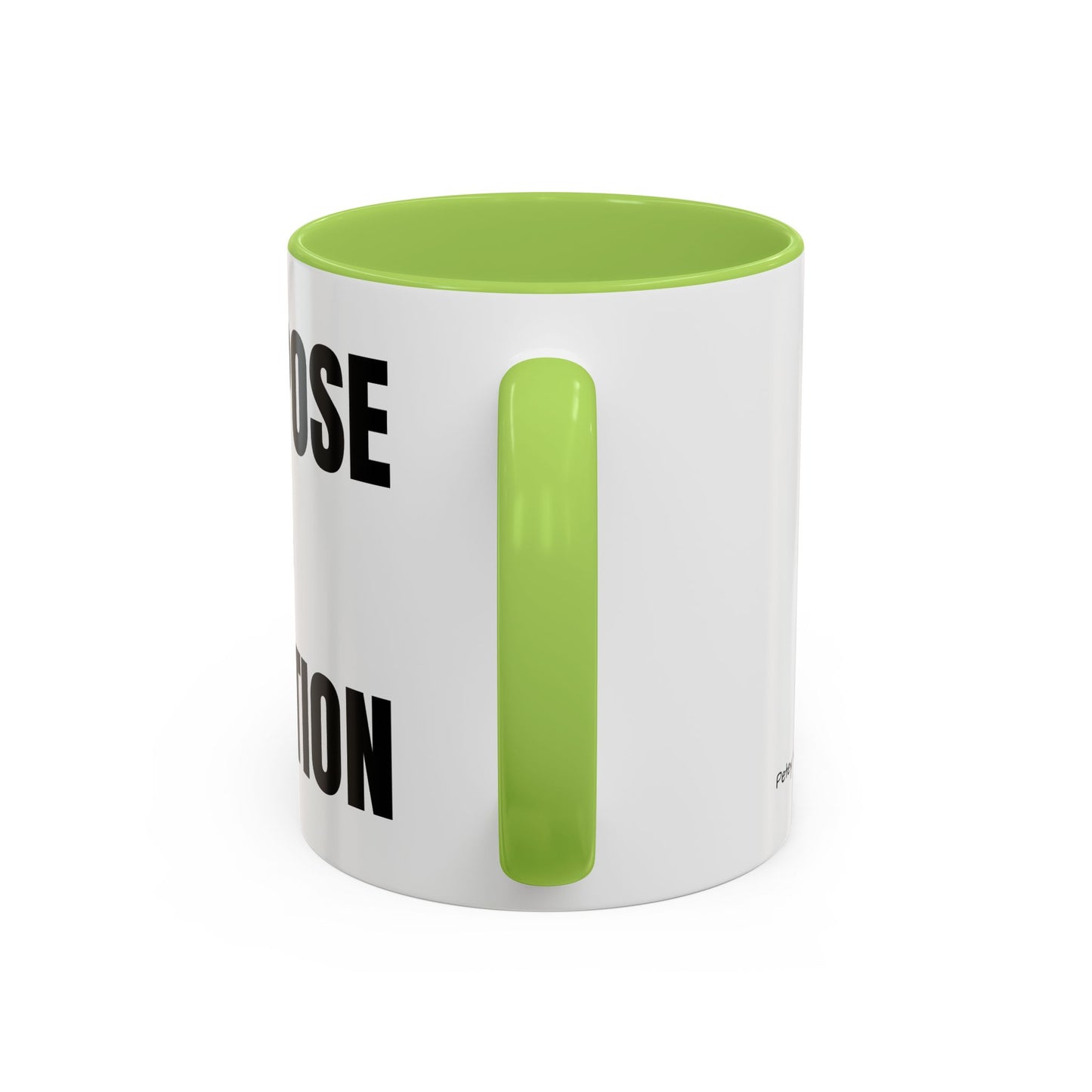 Purpose Over Position Accent Coffee Mug – Motivational Office Gift