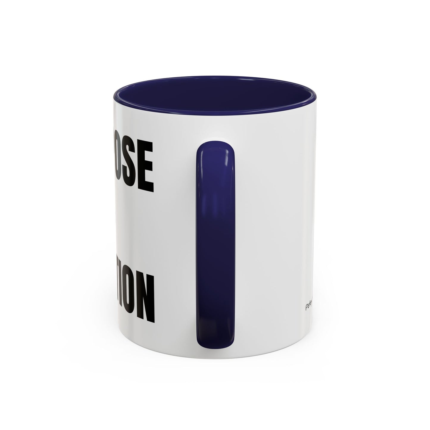 Purpose Over Position Accent Coffee Mug – Motivational Office Gift