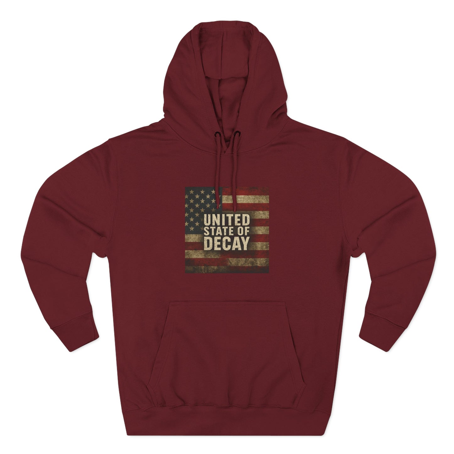 UNITED STATE OF DECAY, Cozy Sweatshirt, Perfect Gift for Veterans, Patriotic Apparel, Unisex Hoodie