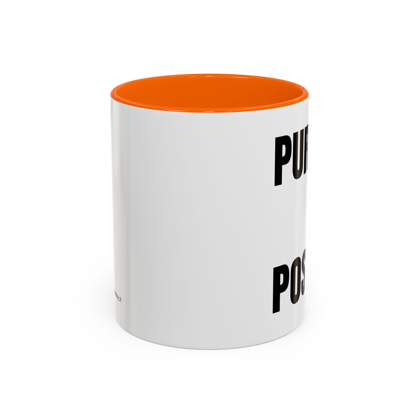 Purpose Over Position Accent Coffee Mug – Motivational Office Gift