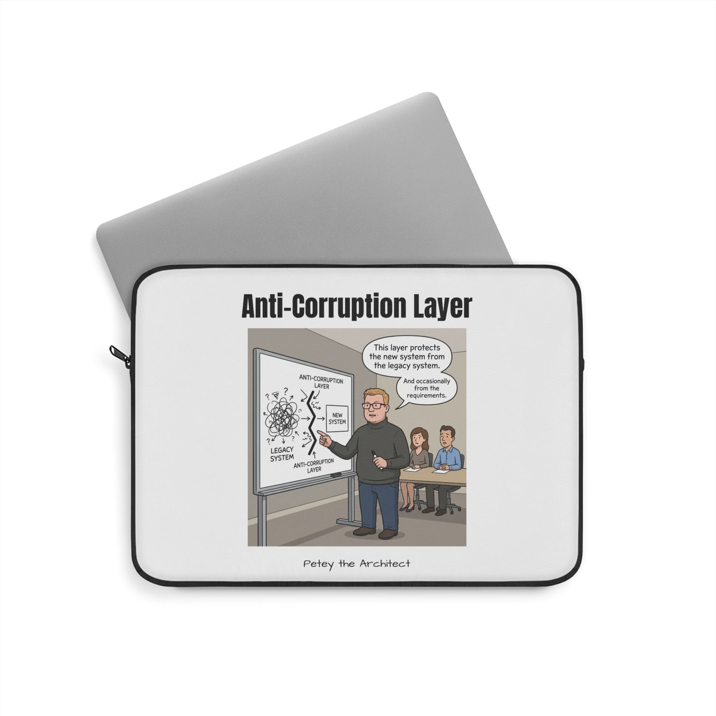 Anti-Corruption Layer Laptop Sleeve from Petey the Architect