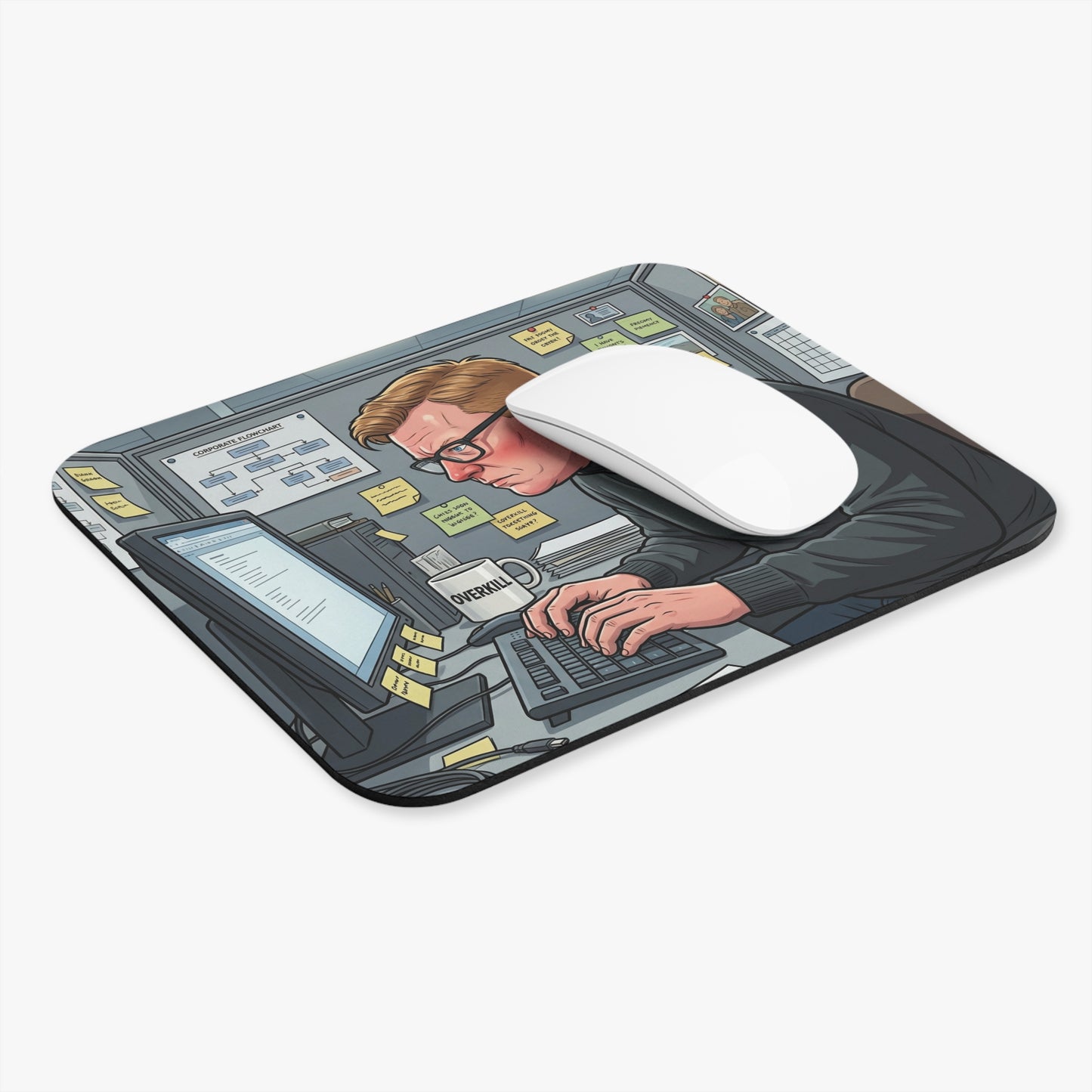 Petey the Architect Desk Mouse Pad