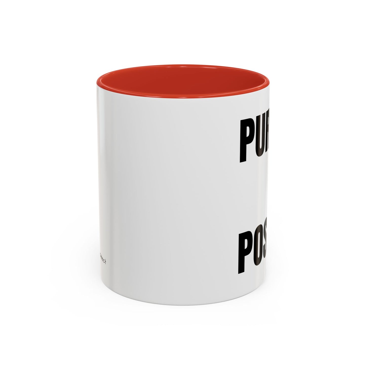 Purpose Over Position Accent Coffee Mug – Motivational Office Gift