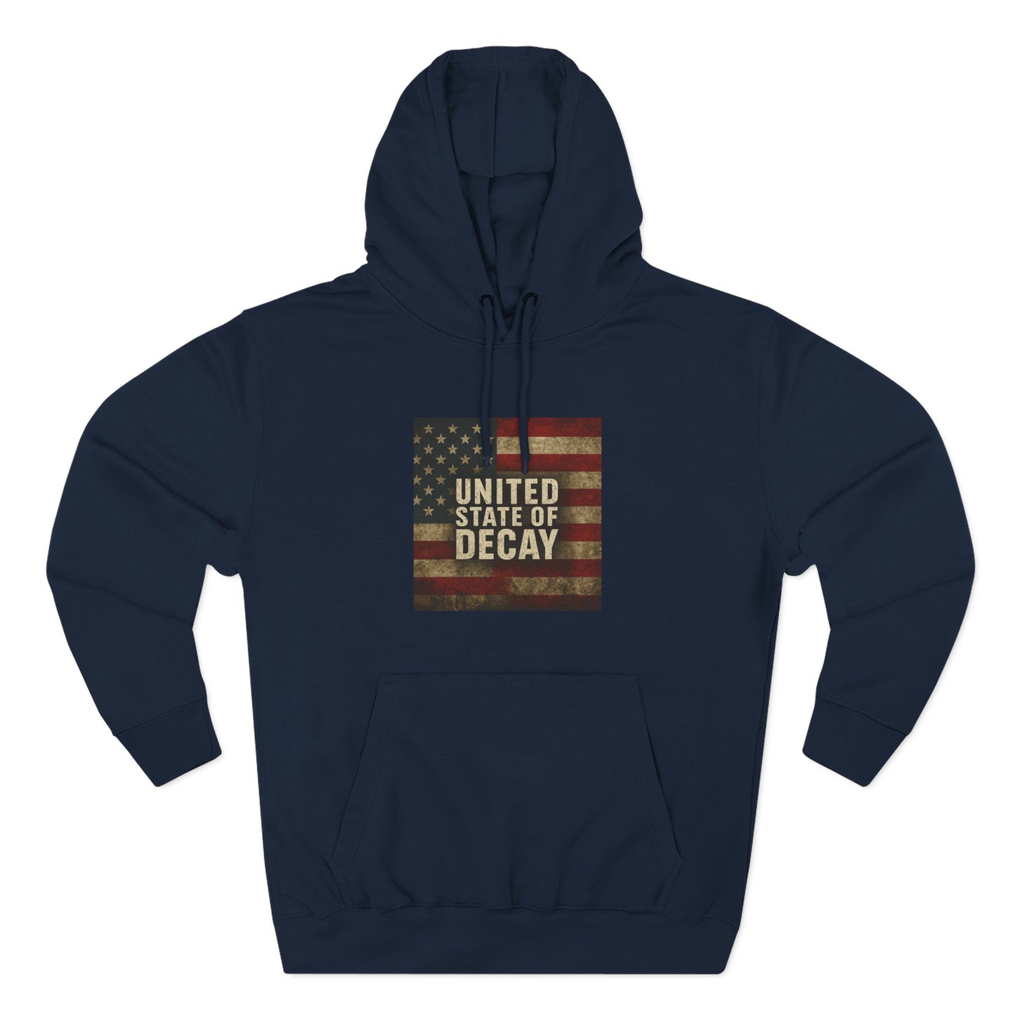 UNITED STATE OF DECAY, Cozy Sweatshirt, Perfect Gift for Veterans, Patriotic Apparel, Unisex Hoodie