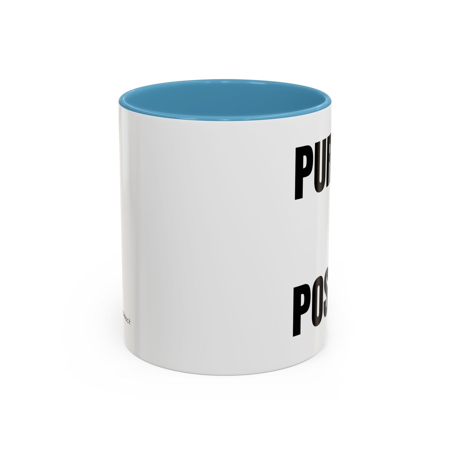 Purpose Over Position Accent Coffee Mug – Motivational Office Gift