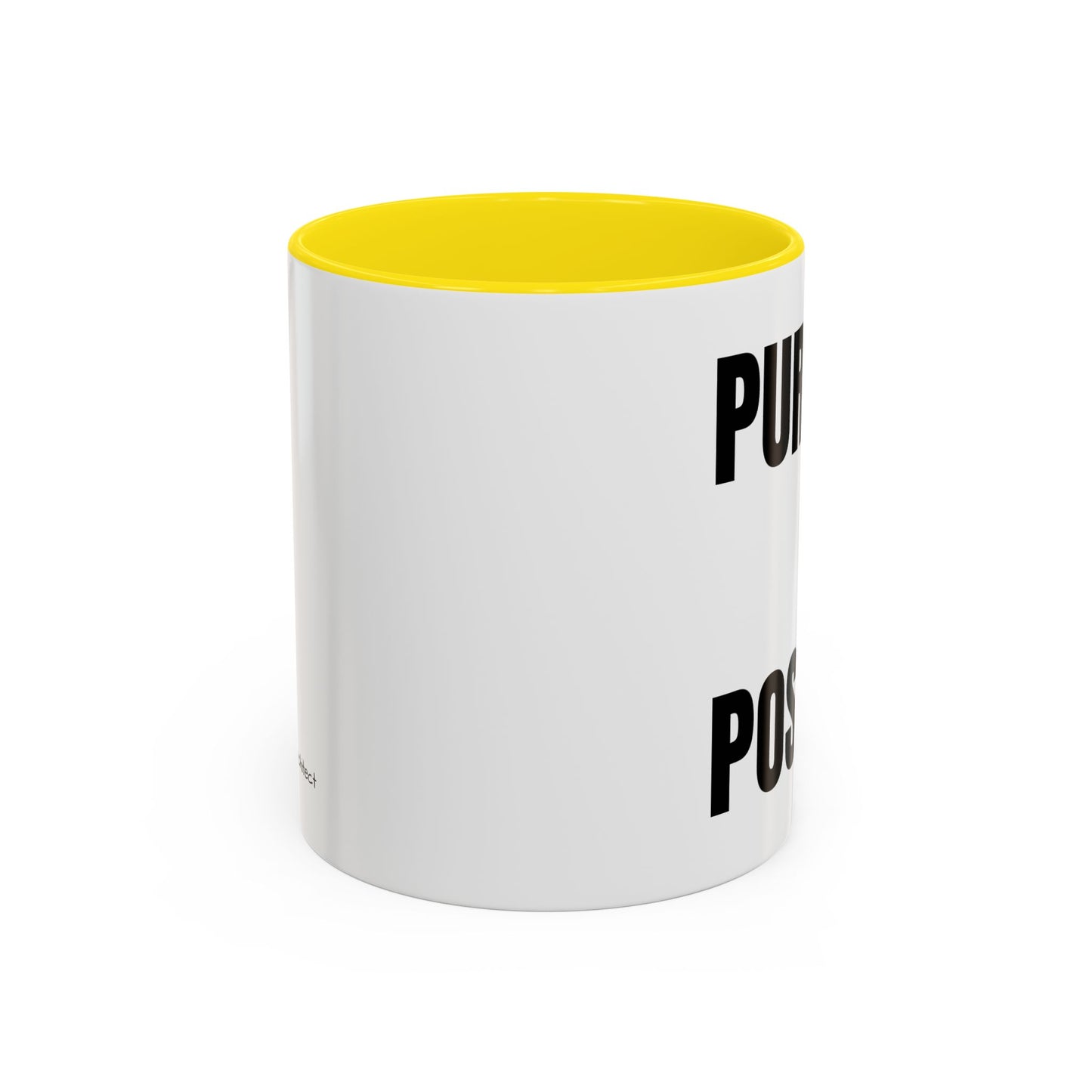 Purpose Over Position Accent Coffee Mug – Motivational Office Gift