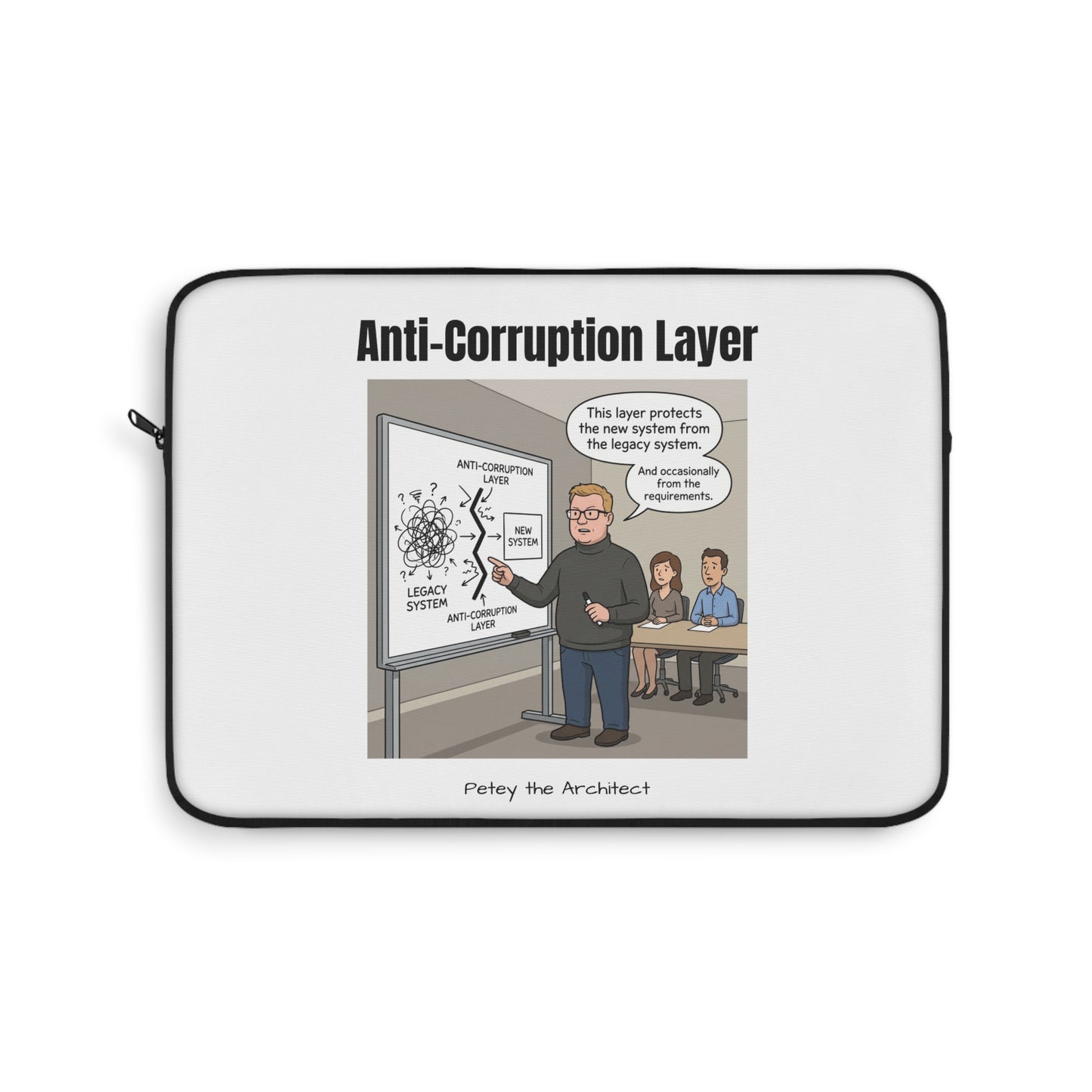 Anti-Corruption Layer Laptop Sleeve from Petey the Architect