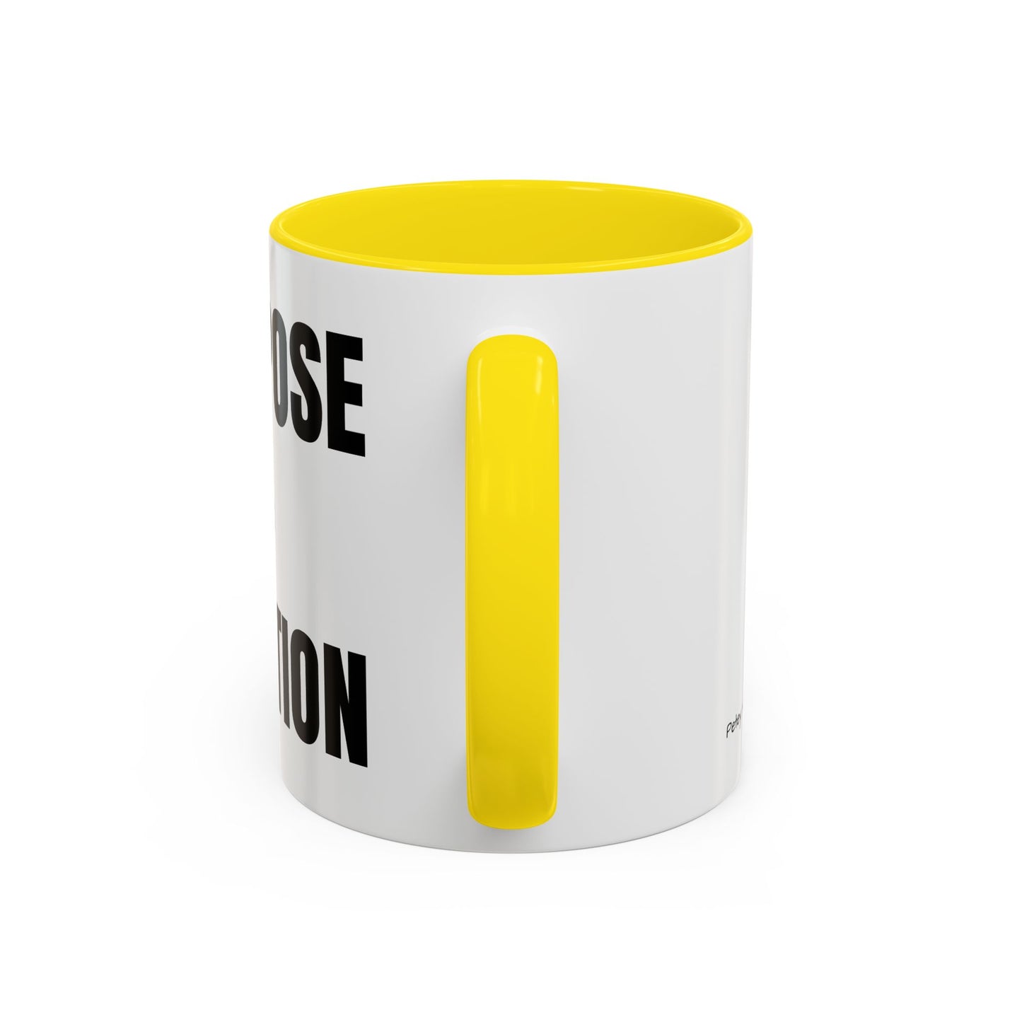 Purpose Over Position Accent Coffee Mug – Motivational Office Gift