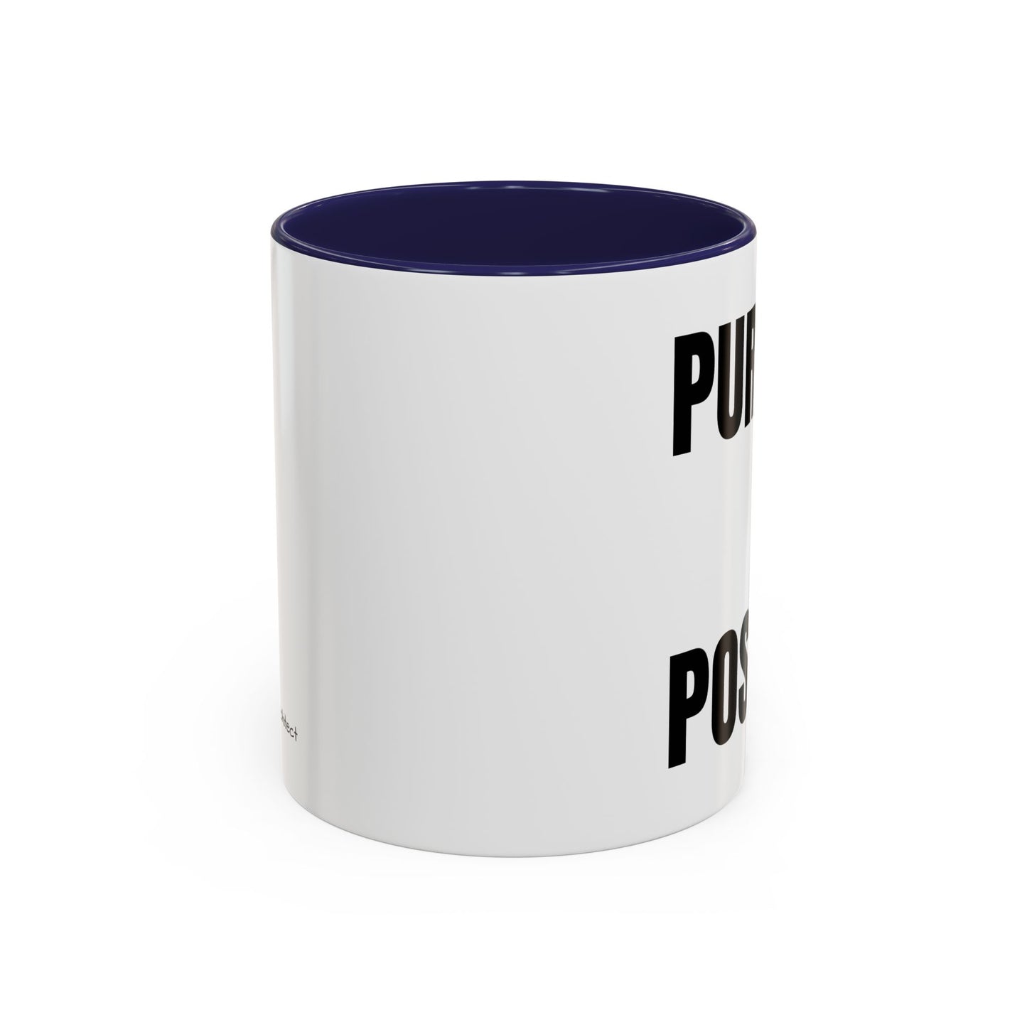 Purpose Over Position Accent Coffee Mug – Motivational Office Gift