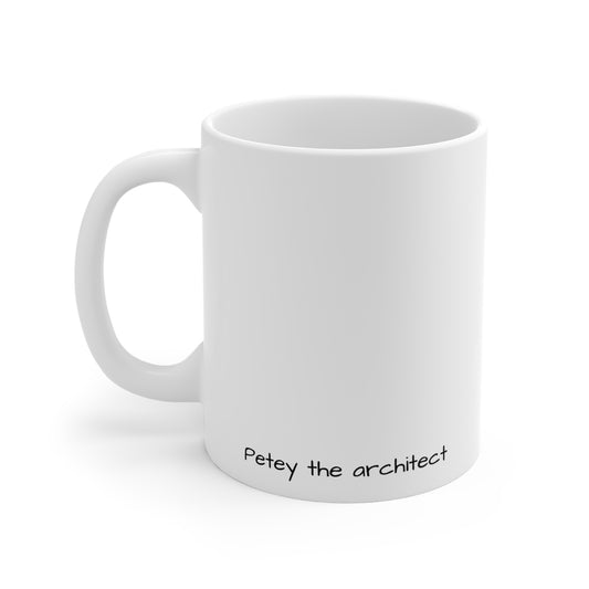 Let's Take That Offline — "Petey the Architect" Personalized Ceramic Coffee Mug