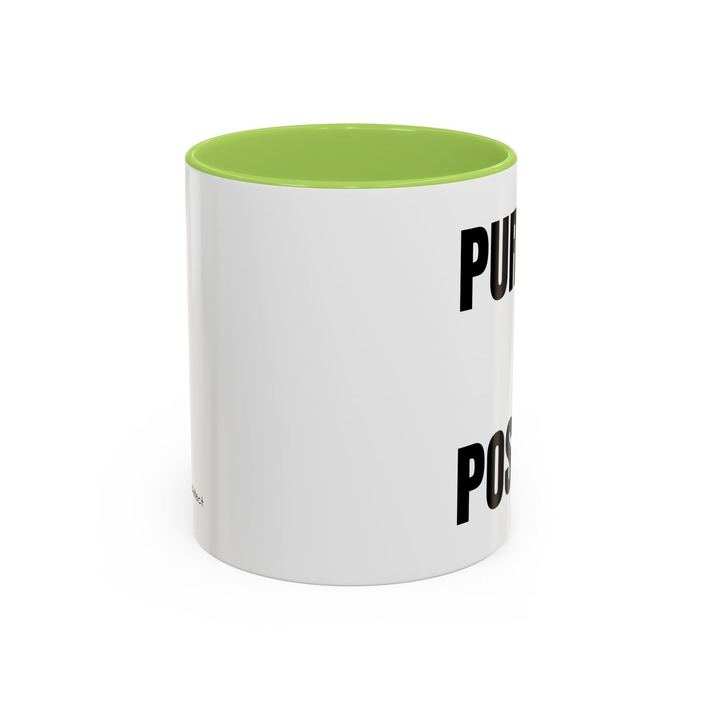 Purpose Over Position Accent Coffee Mug – Motivational Office Gift